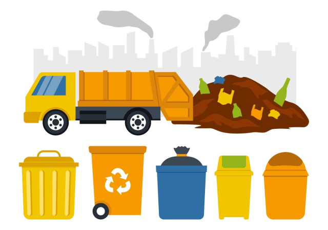 free-garbage-collection-vector-illustration